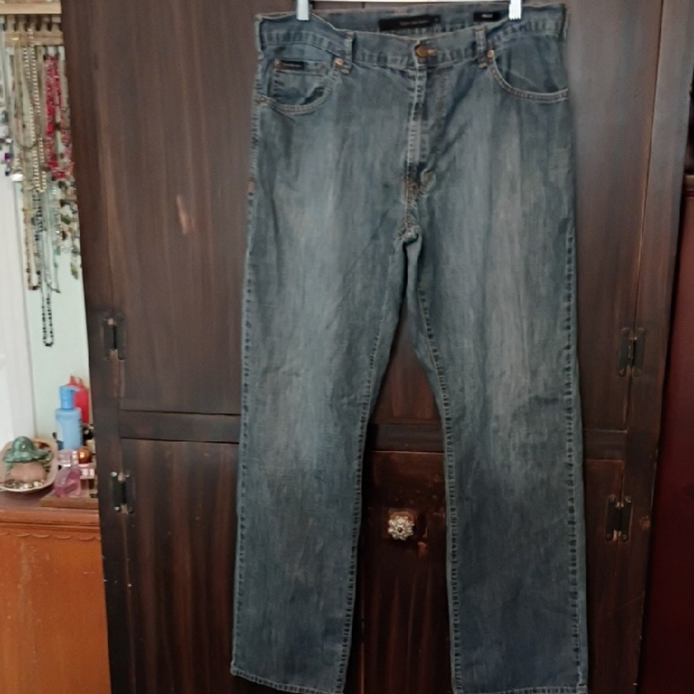 Calvin Klein Men's Denim Straight Jeans